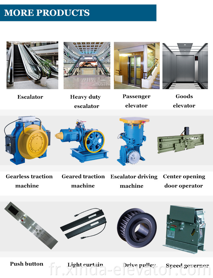 Technologie de moteur d'ascenseur de traction sans engrenage 2019 Machine sans engrenage